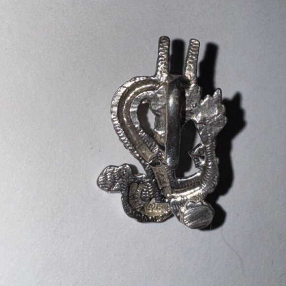Sterling Silver Asian Dragon Pendant - Picture 3 of 16